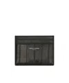 Saint Laurent Logo Card Holder In Black