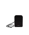 Saint Laurent Logo Card Holder In Black