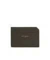 Saint Laurent Logo Card Holder In Black