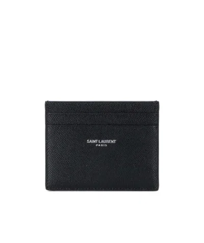 SAINT LAURENT SAINT LAURENT LOGO PRINTED CARDHOLDER