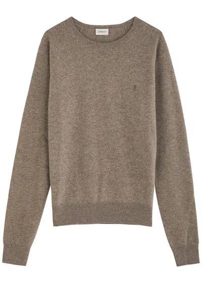 SAINT LAURENT SAINT LAURENT LOGO CASHMERE JUMPER