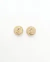 Saint Laurent Logo Clip-on Earrings In Gold