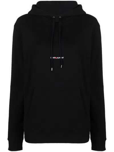 SAINT LAURENT SAINT LAURENT LOGO COTTON HOODIE