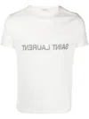 Saint Laurent Reverse Logo T-shirt 'naturel/noir'