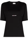 SAINT LAURENT SAINT LAURENT LOGO COTTON T-SHIRT