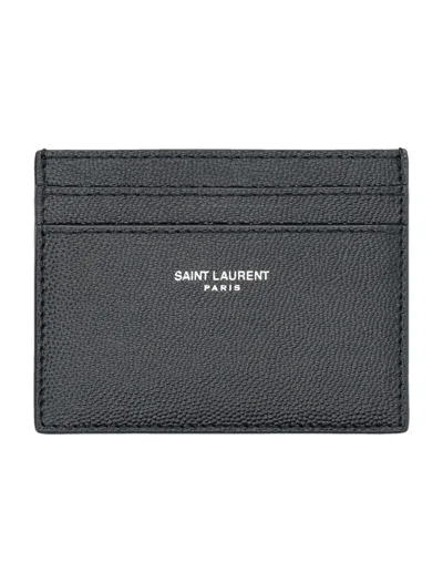 SAINT LAURENT SAINT LAURENT LOGO CREDIT CARD CASE
