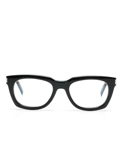 Saint Laurent Brille Mit Eckigem Gestell