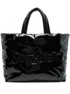 Saint Laurent Maxi Tote Bag Dimensions Patent Finish Handles In Black