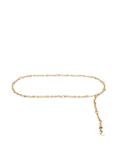 Saint Laurent Gold-tone Chain Belt