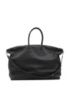 Saint Laurent Giant Bowling Leather Duffle Bag In Black