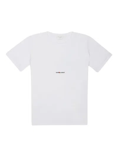 Saint Laurent Logo-detail T-shirt In Multi