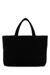 Saint Laurent Quilted Rectangular Shopping Bag With Soft Texture In Black