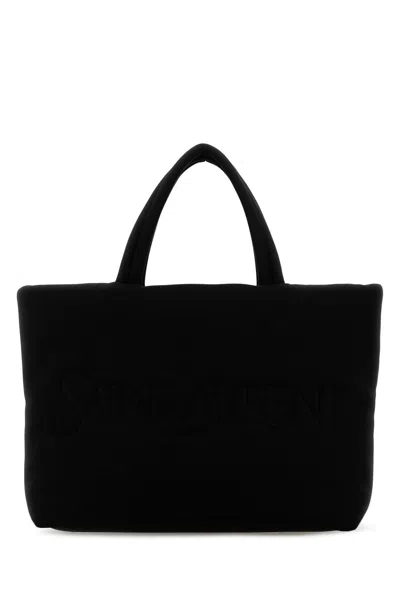Saint Laurent Logo Detailed Top Handle Bag In Black