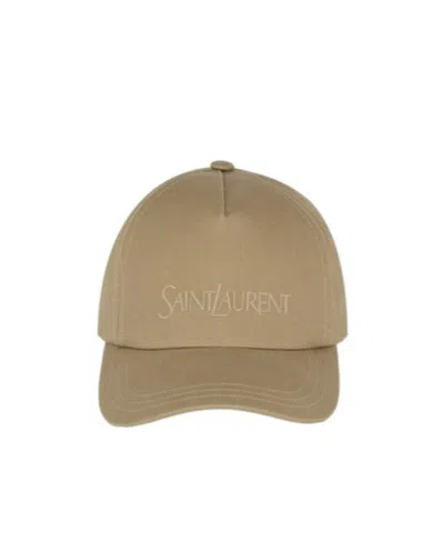 SAINT LAURENT SAINT LAURENT LOGO EMBROIDERED BASEBALL CAP