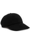 Saint Laurent Logo-embroidered Cashmere Cap In Black