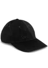 Saint Laurent Branded Baseball Cap Adjustable Strap In Black