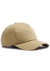 Saint Laurent Logo Embroidery Baseball Cap In Beige
