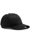 Saint Laurent Cotton And Linen Baseball Cap Men In Black