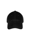 Saint Laurent Branded Baseball Cap Adjustable Strap In Black