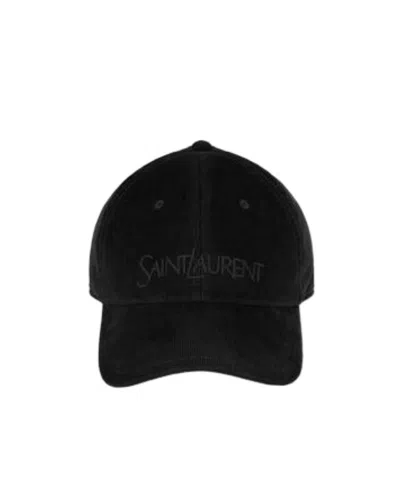 SAINT LAURENT SAINT LAURENT VINTAGE LOGO EMBROIDERED BASEBALL CAP