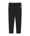 Saint Laurent Logo-embroidered Crop Trousers In Black