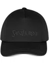 Saint Laurent Cotton And Linen Baseball Cap