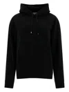 Saint Laurent Logo Hoodie In Black