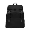 Saint Laurent Logo-embroidered Padded Backpack In Black