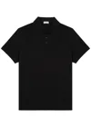 Saint Laurent Cassandre Polo Shirt In Black