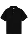 Saint Laurent Shirt With Polo Collar And Short Sleeves In Black