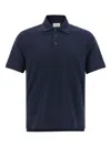 Saint Laurent Recycled Material Polo Shirt With Cassandre Embroidery