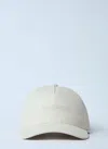 Saint Laurent Women Logo Embroidery Baseball Cap In Beige