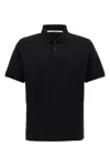 Saint Laurent Classic Cotton Pique Polo Shirt In Black