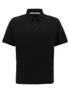 Saint Laurent Cassandre Polo Shirt In Black