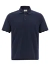 Saint Laurent Recycled Material Polo Shirt With Cassandre Embroidery