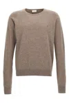 Saint Laurent Cassandre Cashmere Sweater Men In Neutral