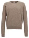 Saint Laurent Cassandre Cashmere Sweater Men In Neutral