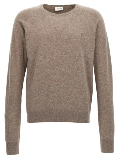 SAINT LAURENT SAINT LAURENT LOGO EMBROIDERY SWEATER