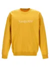 SAINT LAURENT LOGO EMBROIDERY SWEATSHIRT YELLOW