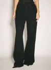 Saint Laurent Black Stretch Chenille Joggers In Black