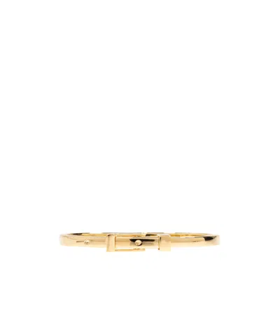 Saint Laurent Logo Engraved Buckle Bracelet