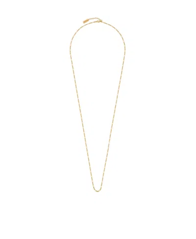 Saint Laurent Logo-engraved Chain Necklace In Yellow