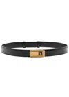Saint Laurent Women's Belt With Charniere Buckle In Black