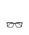 Saint Laurent Logo-engraved Rectangle-frame Glasses In Black