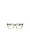 Saint Laurent Logo-engraved Square-frame Glasses In White