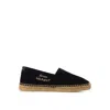 Saint Laurent Women Signature Canvas Espadrilles In Black