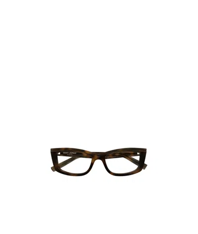 Saint Laurent Logo Flat Mirror In Black