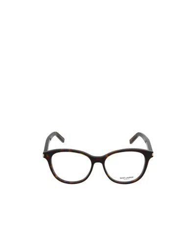 Saint Laurent Logo Flat Mirror In Black