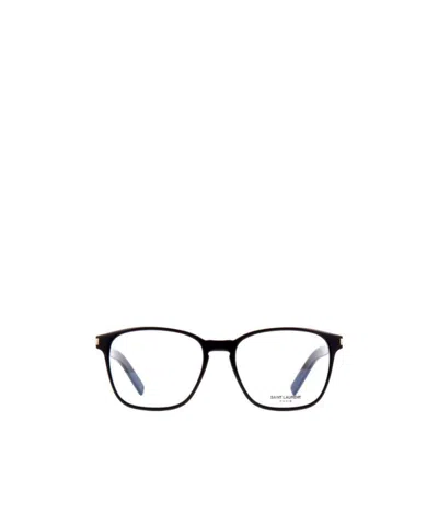 Saint Laurent Logo Flat Mirror In Black