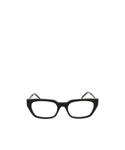 Saint Laurent Logo Flat Mirror In Black